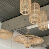 Suspension rattan saucer iron frame D:120 H:60