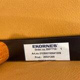 Ekornes chaise longue armchair in Norwegian Scandinavian leather, Chamois