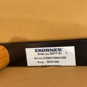 Ekornes chaise longue armchair in Norwegian Scandinavian leather, Chamois