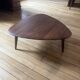 Organic Walnut Coffee Table - Mid-Century Modern Style
