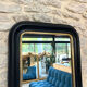Antique Louis-Philippe black mirror, 75.5cm/48.5cm, trumeau style