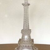 Eiffel Tower shaped candlesticks made by the Portieux crystal factory