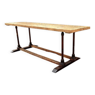 Workshop table or dining table Length 2.60 m Height 74.7 cm