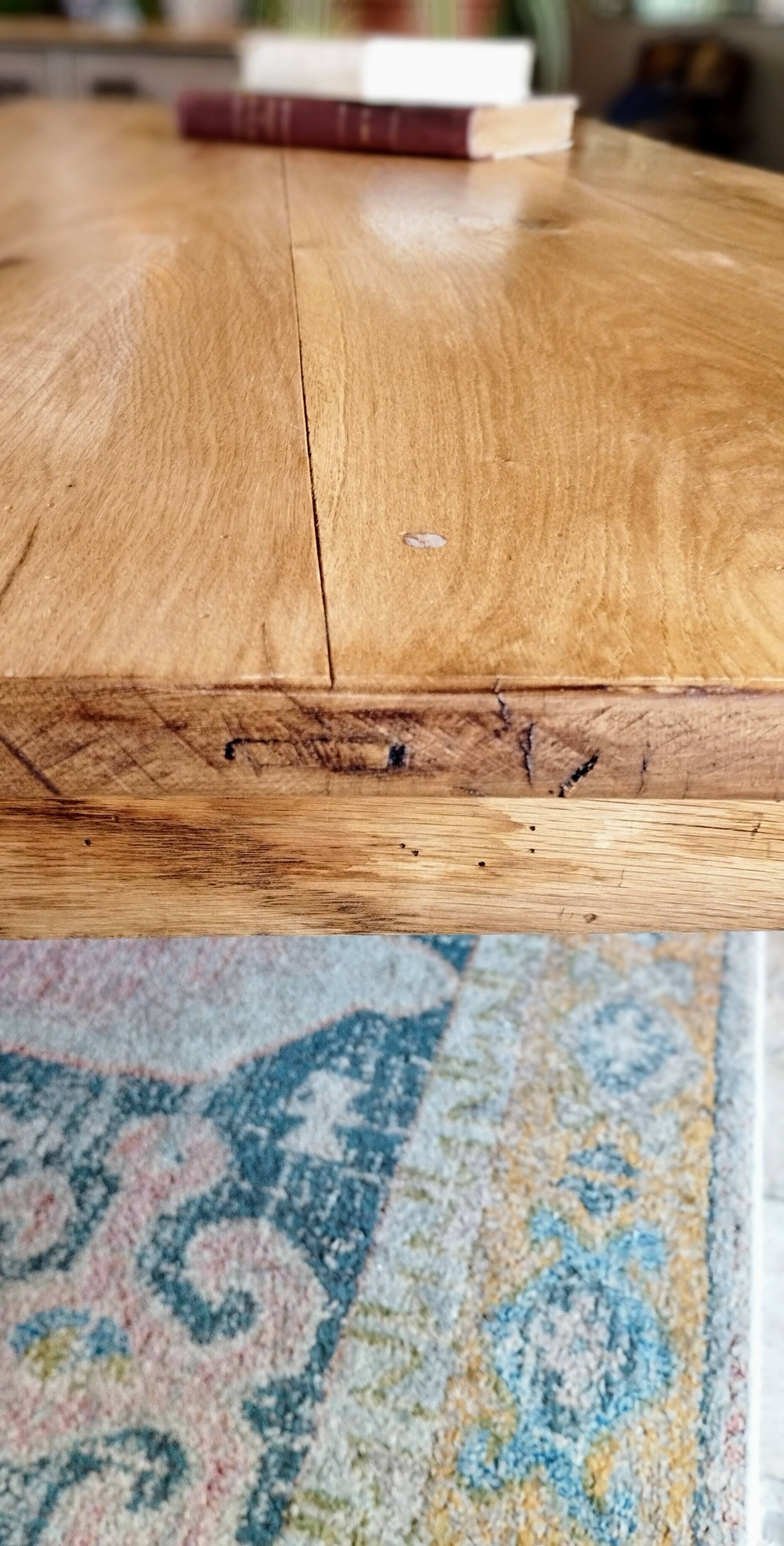 Farmhouse table 200 x 80 light oak