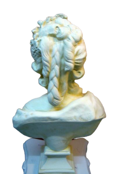Bust marie Antoinette patina sand H54cm