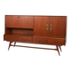 Louis van Teeffelen Vintage Design Teak Wooden High Sideboard for Webe 60s