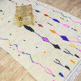 Tapis berbère coloré 252 x 155 cm