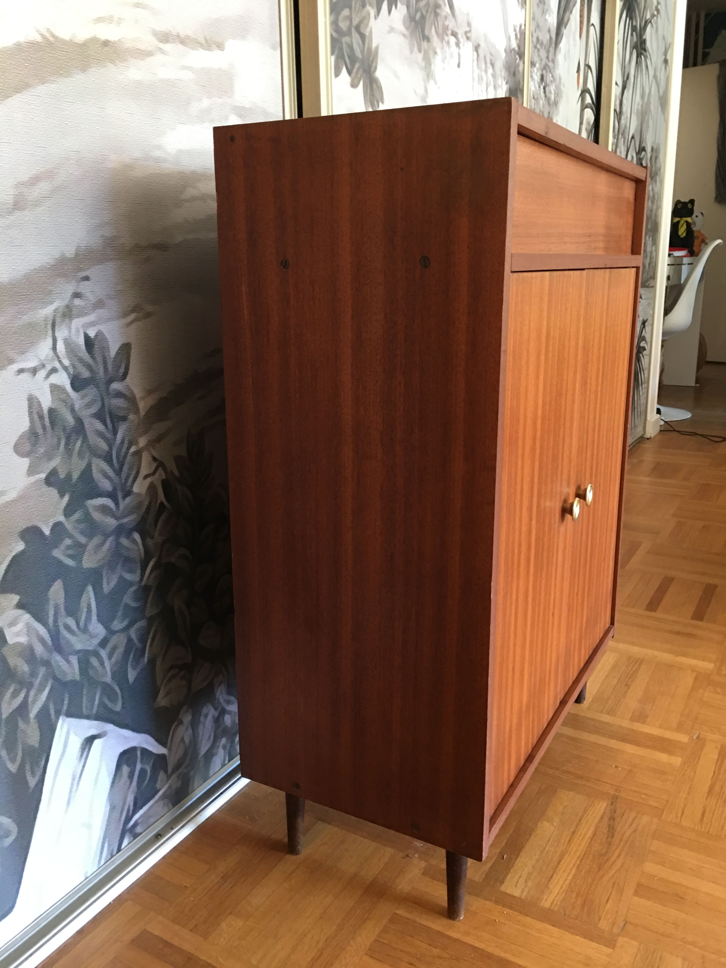Vintage shoe cabinet