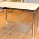 Table from the 70's formica in white and stainless steel