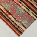 Red & Orange Mid Century Modern Kilim Rug, 174x267Cm