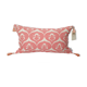 Housse de coussin ottoman blanc rose vif - 30 x 50