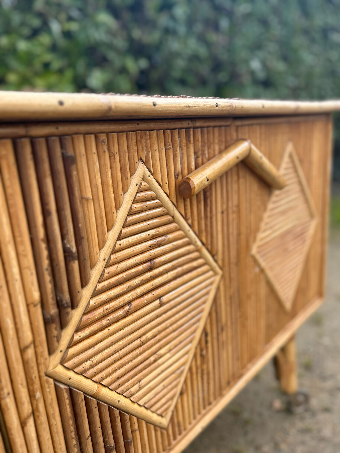 Bamboo furniture with wheels