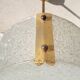 70's design glass pendant light