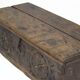 Antique 18th Century Spanish Folk Art Carved Chest