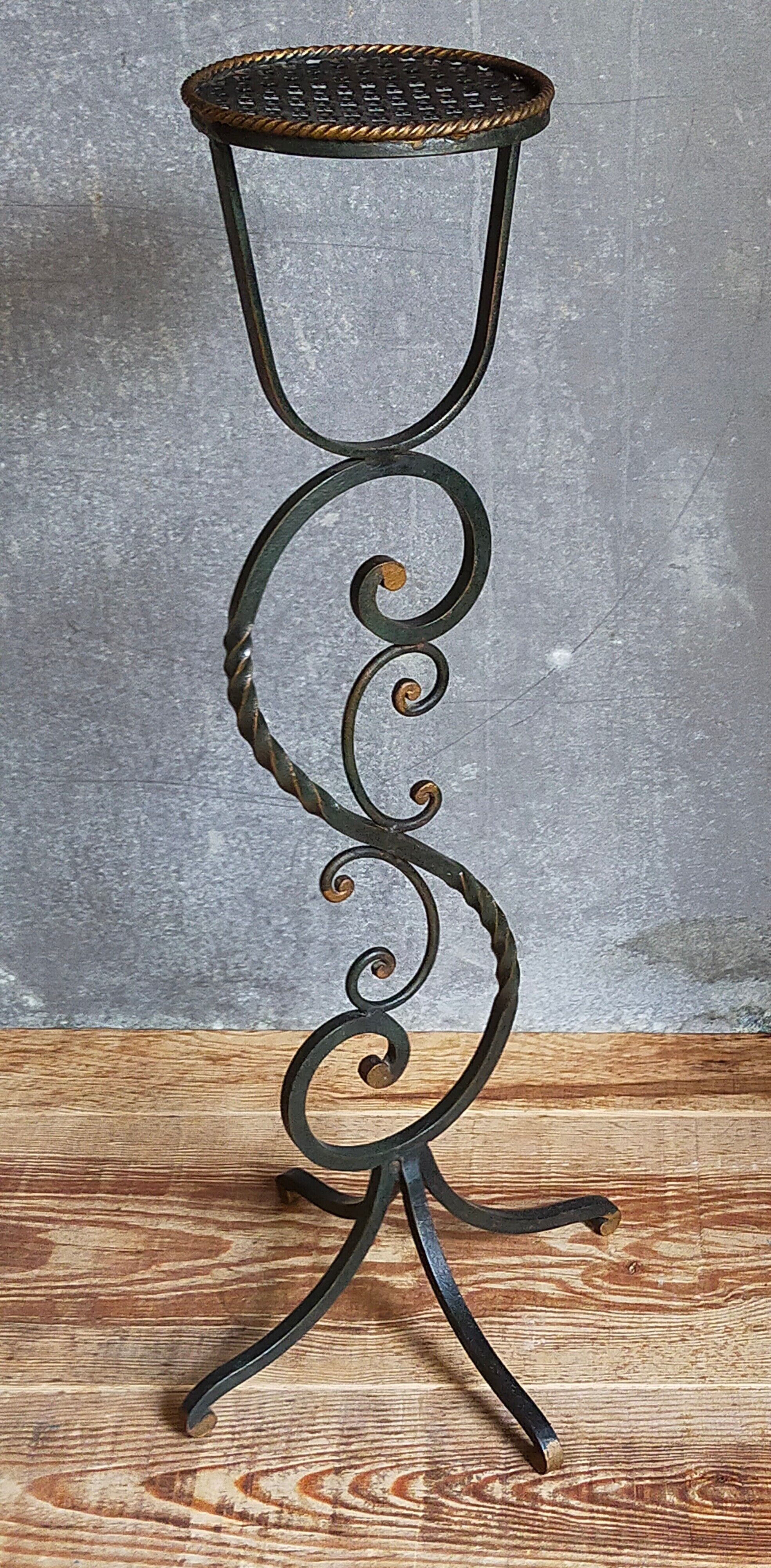 Wrought iron plant harness 50s