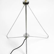 Original 1960s metal chrome floor lamp by Josef Hurka for Napako Czech