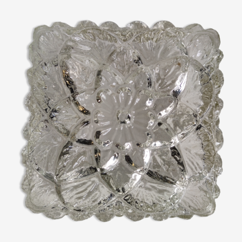 Flower-shaped glass ceiling lamp