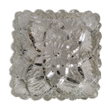 Flower-shaped glass ceiling lamp