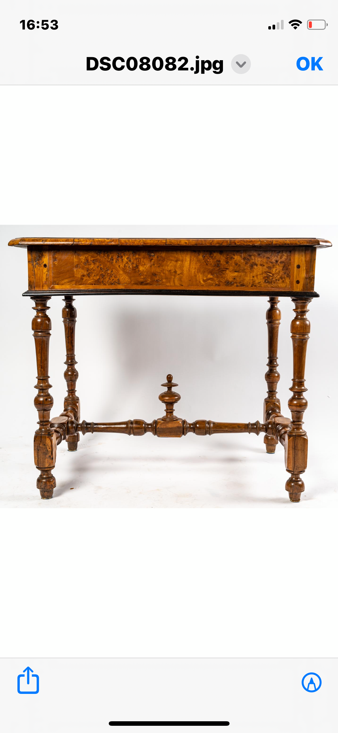 XVII marquetry desk