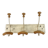 Wall coat rack - 3 hooks Rustic Vintage Bistro - 1950