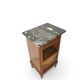Tables de chevet italiennes en placage d'acajou avec de splendides