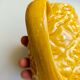 Handmade yellow pineapple mugs signed Kerangol made in Portugal.