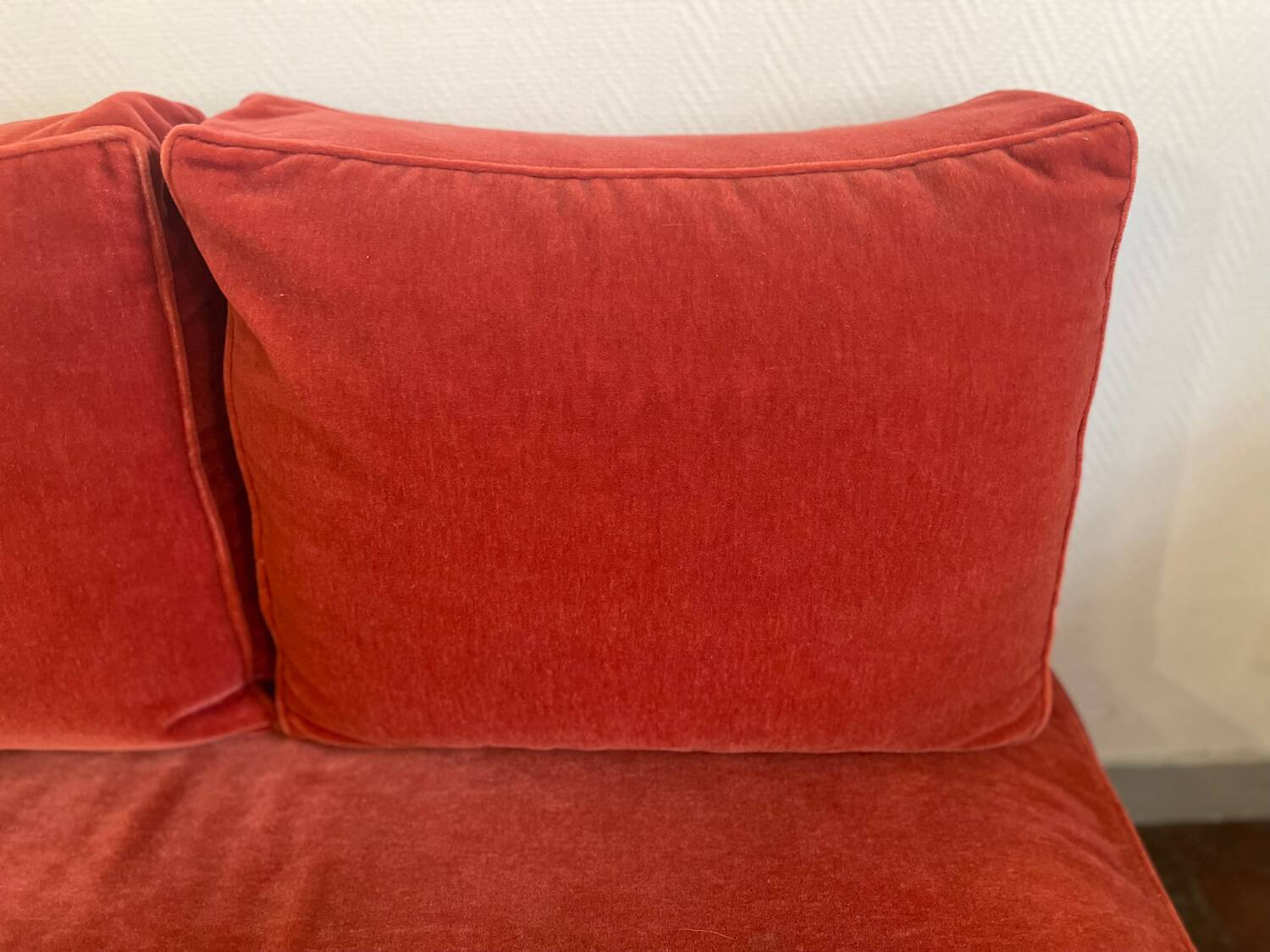 Vintage velvet daybed bench