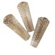 Set of 3 vintage molded glass tulips