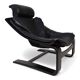 Nelo Kroken leather lounge chair by Åke Fribytter, 1970