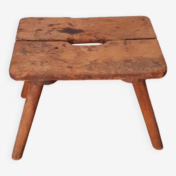 Tabouret de ferme ancien 1906