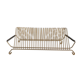 Gold metal and black scoubidou vinyl holders