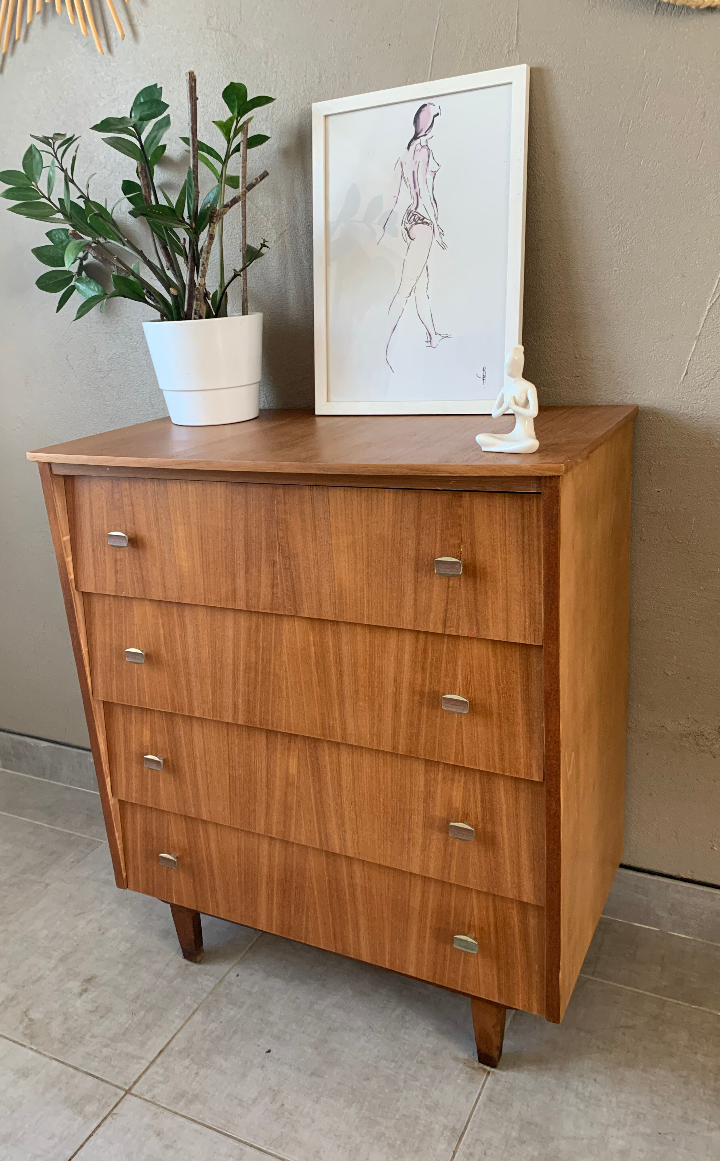 Scandinavian vintage chest of drawers, 50s