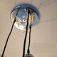 3 chrome balls pendant lamp 80s