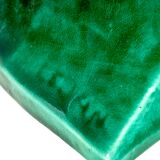 Green ceramic fish lejan art deco width 40 cm