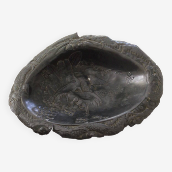 Pure pewter ashtray