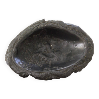 Pure pewter ashtray