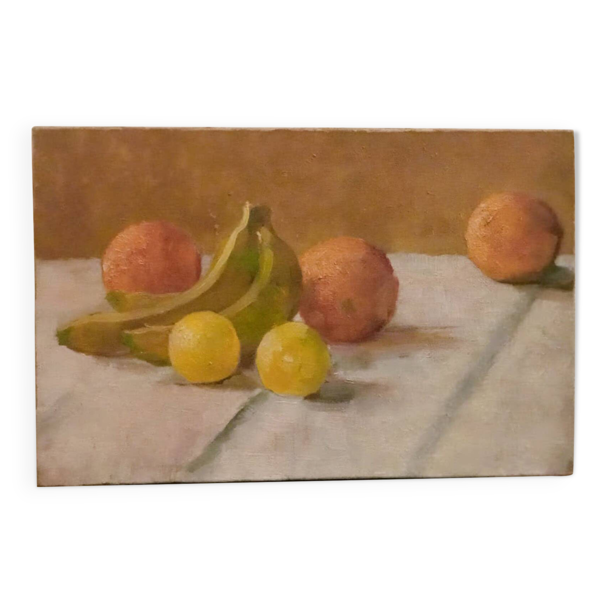 Oil on canvas old still life unsigned
