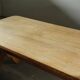 Vintage danish brutalist oak dining table