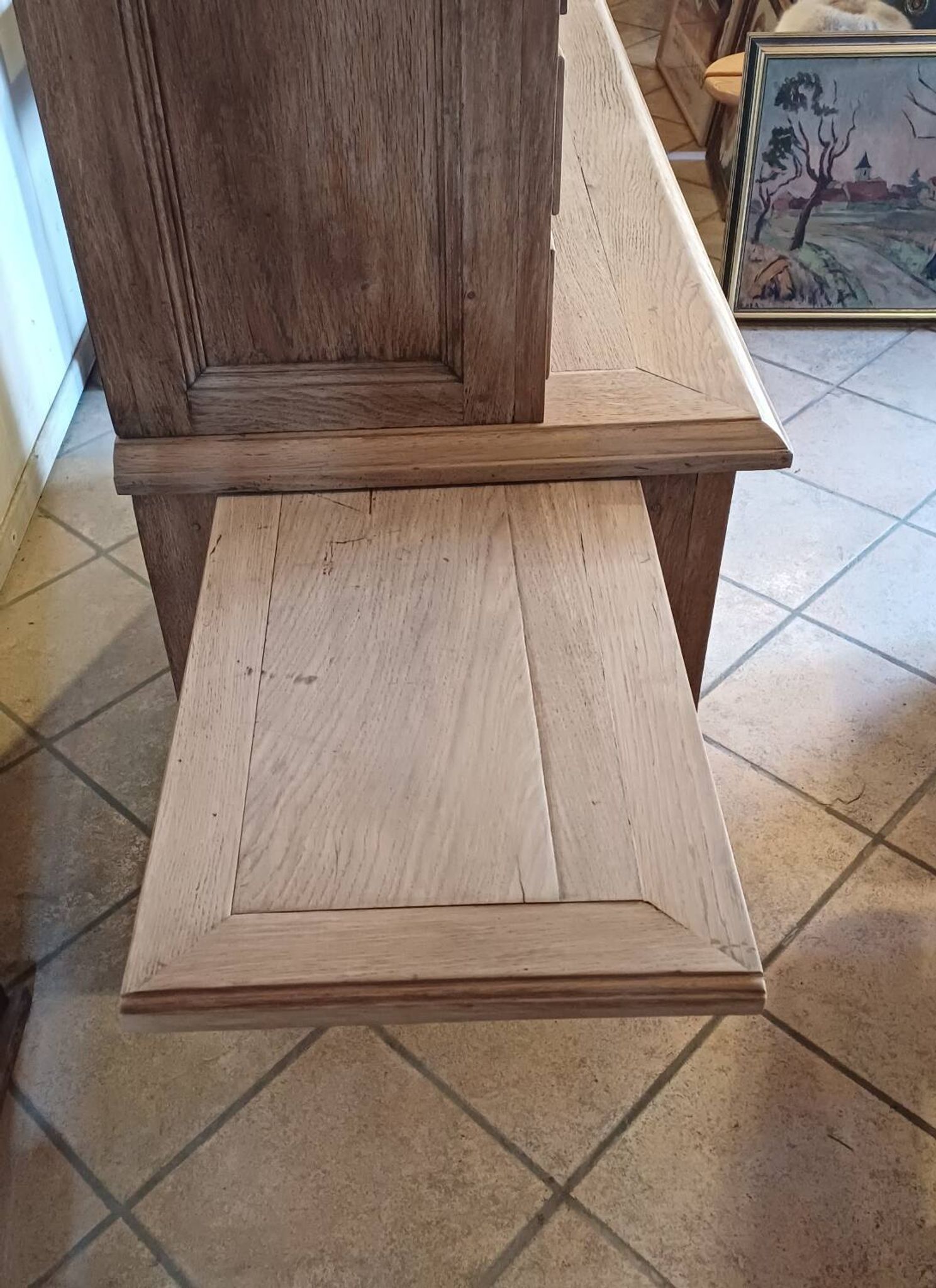 Bureau ancien gradin 15 tiroirs Meuble métier