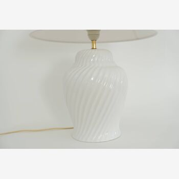 Lampe céramique torsadé