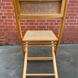 Vintage cesca style wooden folding chair design
