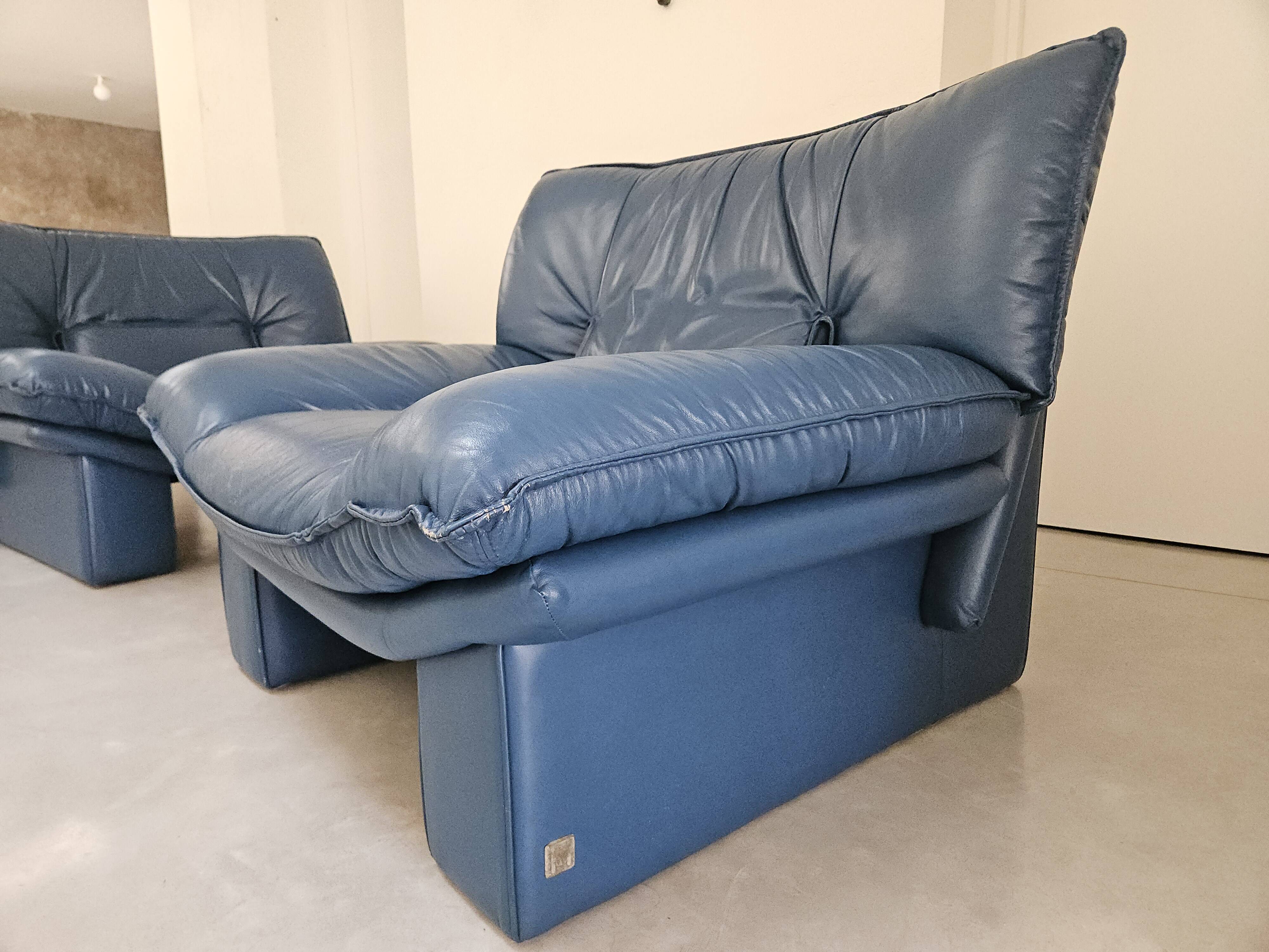 Paire de fauteuils, Nicoletti Salotti, 1980, Italie