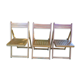 Series of 3 folding chairs