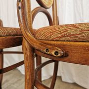 Set of 4 Vintage Bentwood Dining Chairs: Cane Back, Thonet Style