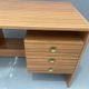 Writing desk, vintage wooden desk, 1980s, Czechoslovakia