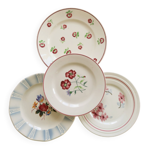 4 assiettes à dessert - lot