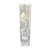 Cristallerie de Vannes le Châtel - Vannes Cristal France - Square vase - Cut crystal