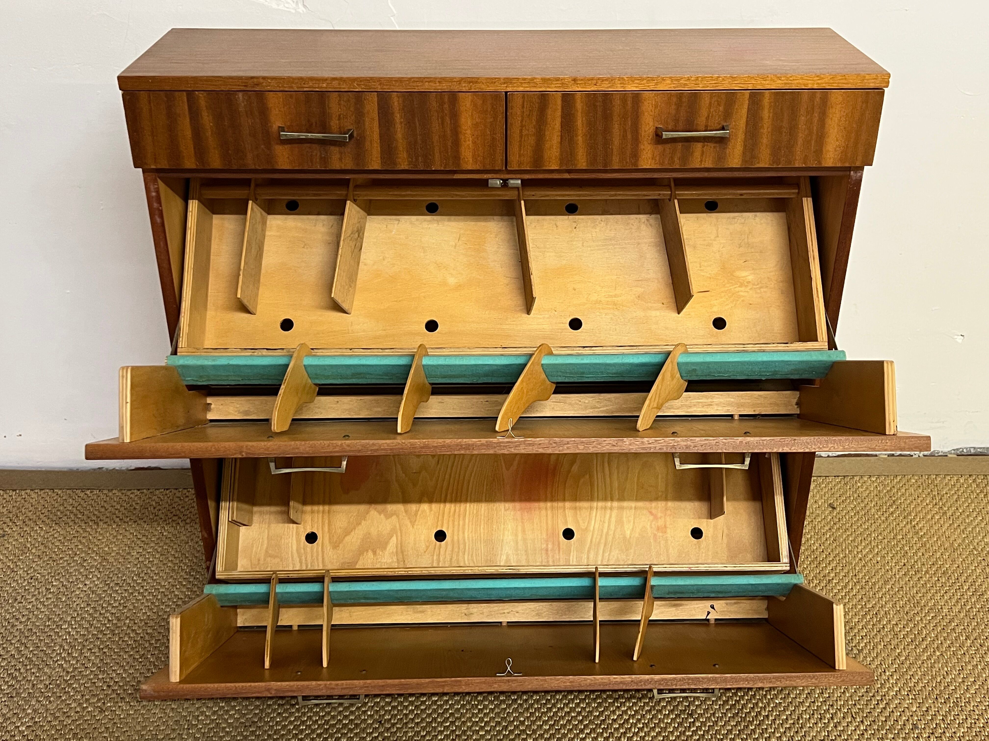 Vintage shoe cabinet