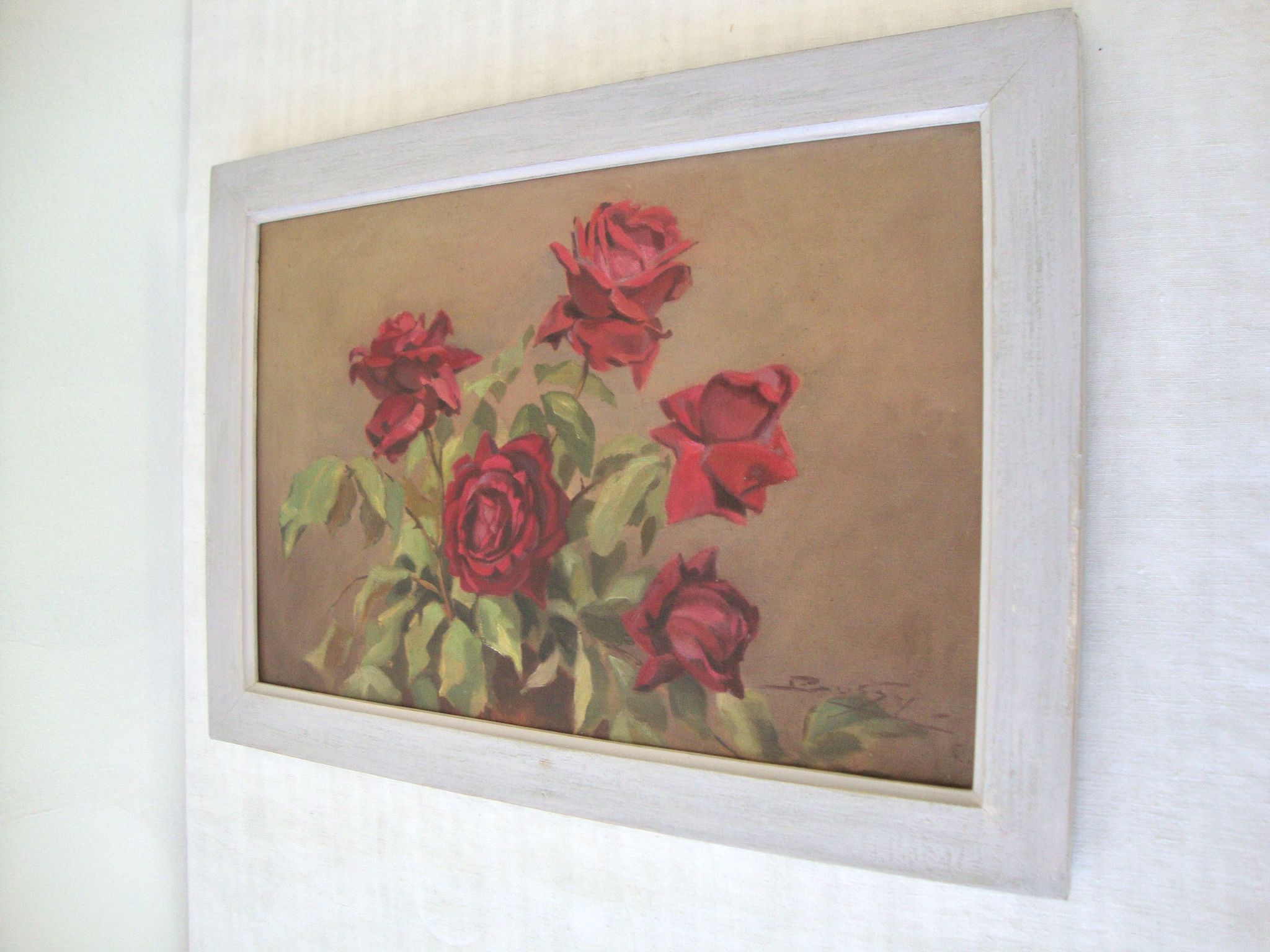 Ancient oil painting on canvas