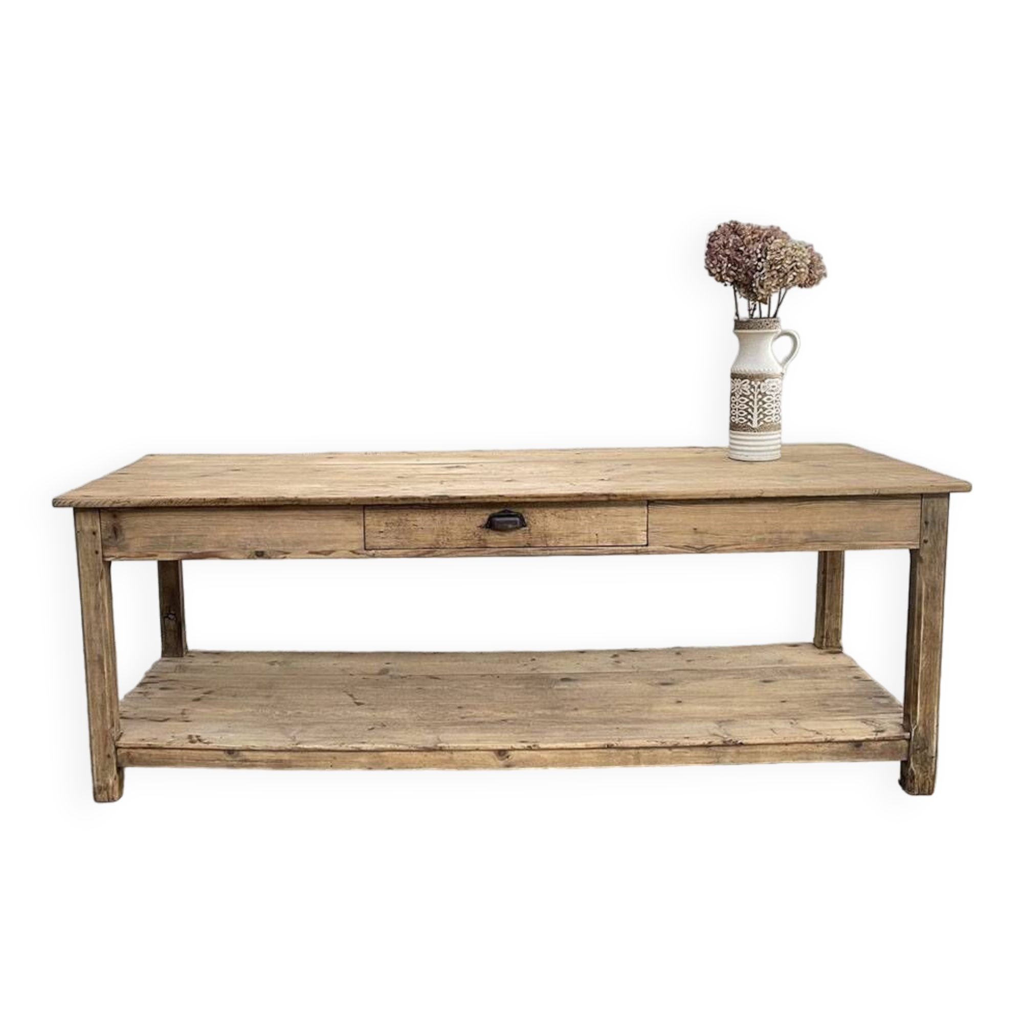 Old pine draper's table